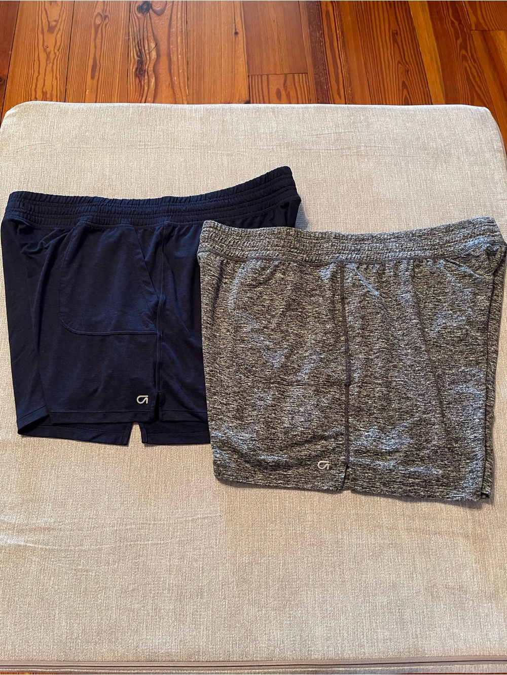 GAP Athletic Running Workout Shorts - Navy and Heather Gray - Picture 7 of 14